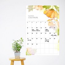 iy544-플라워칠판시트 캘린더 A타입