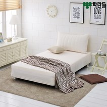 파란들 CL라텍스폼 일체형 단면매트리스 퀸침대, 아이보리(벨로아)