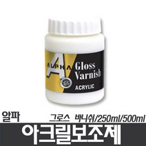 (알파)아크릴보조제 그로스 바니쉬 250ml, 흰색