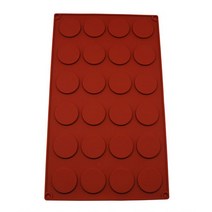 이홈베이킹 실리콘몰드 -낮은원형 24구(3cm)-미니망디앙몰드, 1개