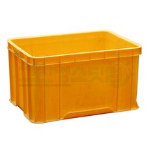 만능상자 6호(6개입) 555-390-310 뚜껑포함 노랑플라스틱짐박스 노란색부품상자 부품박스 부품정리함상자 수납짐박스 구멍없는용기상자