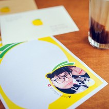 후아미 비타민 제작 편지지 세트 15cm x 21cm, 크라프트(편지봉투), 10매