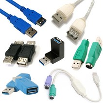 더블스피드 마이크로 USB 케이블 PS-2 키보드 마우스 등 변환젠더 연장케이블, AQ0080