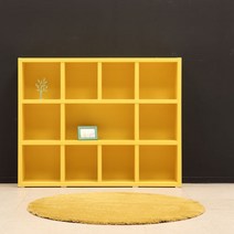 트리퍼니 내맘대로 꾸미는 컬러 3단 1500 책장, 3단1500책장/옐로우