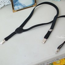 무지 검정 아동 유아 멜빵
