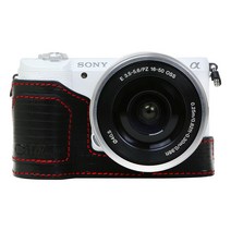 Melten 소니 A5000 A5100 가죽 속사케이스, 가죽속사(블랙_B타입)_A5100/A5000, 1개