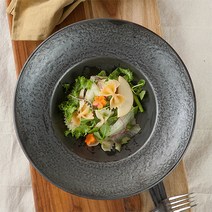 토비 애월 볼쿠프 접시, 블랙, 1개