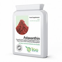 영국산 트루 아스타잔틴 4mg (비타민E 120 캡슐), 60캡슐