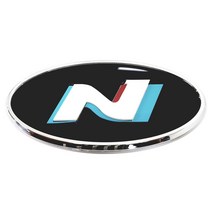 N 엠블럼 (현대 고성능 N버전), 블랙화이트, 6호, 1개