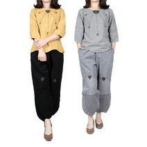 단아한의 여성 생활한복 해수7부세트