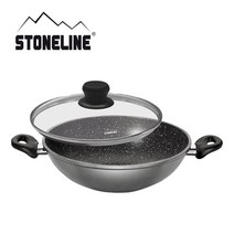 독일명가 스톤라인 프리미엄 인덕션 팬, 클래식 궁중팬28cm(유리뚜껑포함)