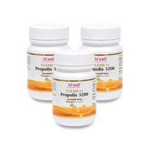 하이웰 프리미엄 프로폴리스 3200mg 100캡슐 3통 (올리브비누+치약 증정) / Hiwell Propolis 3200, 3개