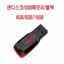 샌디스크 USB 2.0 바 방식 블랙 8G 16G USB메모리 서류저장 사진저장, 16GB