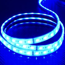 삼항LED 방수 튜브타입 5050 3칩 LED바-(10cm당 가격), 12V용-흰띠/블루LED(10cm당)