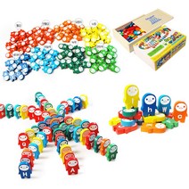 아동용 알파벳 한글 숫자 원목 도미노세트 모음(BD), 2_BD-1905 한글 숫자 원목 도미노세트 102pcs