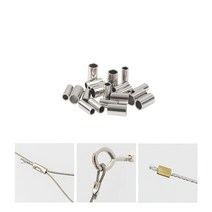 위드금창 액자걸이 슬리브 액자레일 부속 터미널 와이어, 4.0mm (10개), 1개
