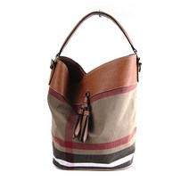 엄마짱 MBP 6505 체크 호보백 숄더백 쇼퍼백 자루백 엄마가방 미시가방