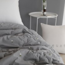 예지나홈 30수 광목 워싱 자수 스윗플라워 차렵이불 간절기이불