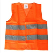 교통 안전조끼 안전 형광 작업 반사 엘로우 주황색 건설, 1개