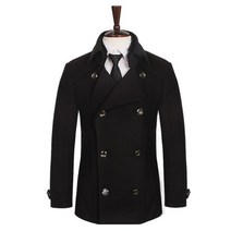 더마인드 남성 아우터 모직코트 MSW이중카라