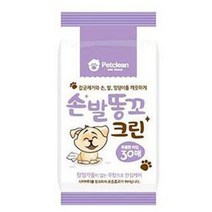 펫크린 반려동물용 물티슈, 손발 똥꼬 30매, 5개
