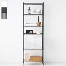 마켓비 RACKEY 600 선반 6단 6001800, 다크그레이