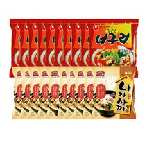삼양 나가사끼짬뽕 10개 + 농심 너구리 얼큰한맛 10개, 1개