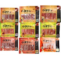 명견만리 애견대용량간식 9가지 소고기 오리 연어 400g, 소고기스테이크