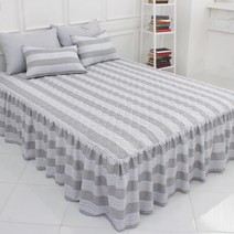 자요 에일린 누빔 스커트형 침대커버