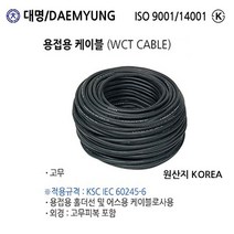 대명전선 용접선 WCT 16SQ 25SQ 35SQ 50SQ 1M 가격판매, WCT-16SQ