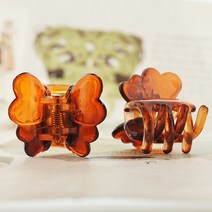 솜솜악세사리 하트 클로버 나비 콩집게 아주 작은 크기의 집게핀 머리핀