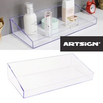 소품수납 사각아크릴 투명 트레이선반, 본상품선택