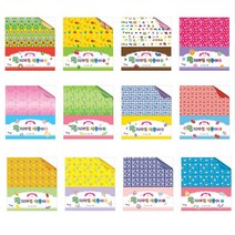 색지청 왕디자인 색종이 12종 패턴종이 무늬색종이 포장종이, 8번