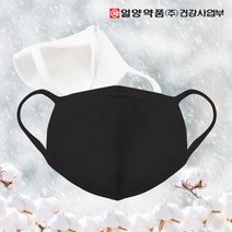 일양약품 순면 100 참편한 방한대 방한 마스크, 일양 참편한 순면 마스크_블랙