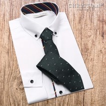 오마보이 남성용 CHRISTIAN 고품격 솔리드 와이셔츠 191WH