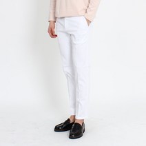 세컨에디션 봄여름용 깔금한 데일리 면스판 10부 슬랙스 바지