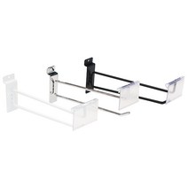 스페이스월 이중후크/월 후크/벽선반 진열 수납 부속, 200mm, 크롬
