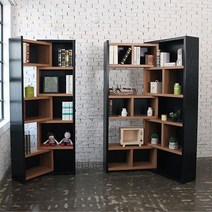 NK디자인 매직 확장형 책장, 08_매직블럭책장:블랙아카시아