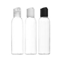 허브스프레이 프레스캡 플라스틱용기 30ml~500ml, 120ml, 투명용기 검정캡, 1개