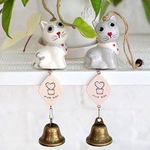 북유럽인테리어 풍경 현관 문 종 도어벨, 야옹이/그레이