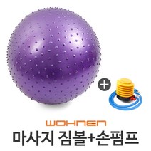 WOHNEN 다이어트짐볼, 마사지짐볼(보라)75cm(펌프O)