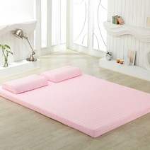 럭스앤펀 라텍스매트리스커버 슈퍼싱글(SS) (110x200cm) 높이 3 5 7.5 15cm, 핑크(슈퍼싱글5cm)