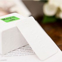 자체브랜드 라벨 택종이 tag 4묶음, 스타일 볼록 화이트