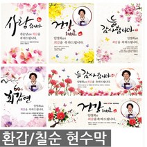 파티하자 환갑 칠순 팔순 현수막