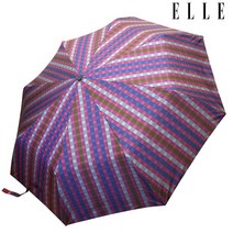 엘르 바둑판 체크 3단우산