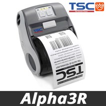 TSC 바코드프린터 Alpha 3R 휴대용 모바일 라벨프린터 Alpha-3R 바코드 프린터, 1개