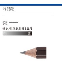 아주문구 더존연필 미술용 제도용, 1팩, 2H제도용연필12자루