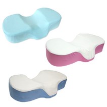 코튼클럽 목편안 경추베개 메모리폼 숙면베개, 블루