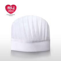 하니 위생모자 조리사모자 일식주방모자 호텔주방모자, 화이트, 2개입