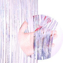 굿벌룬 은박 파티커튼, 홀로그램실버